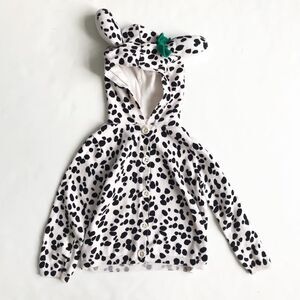Gymboree hooded spotted animal cardigan EUC 3T